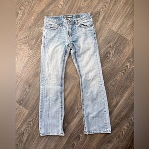 BKE Fulton light wash bootcut jeans